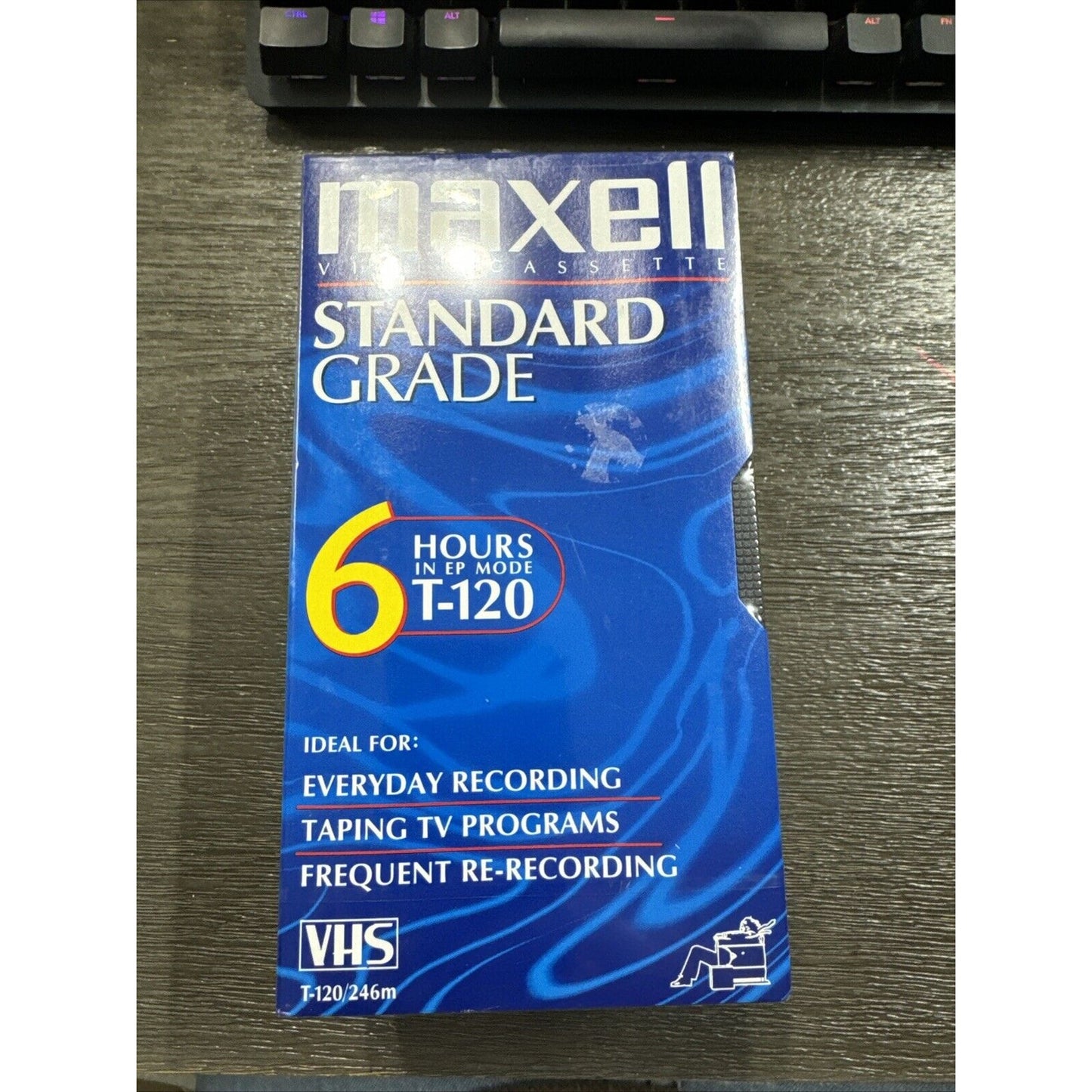 Sealed 3 Pack Maxell VHS T-120 6 Hour Standard Grade VCR Blank Video Tapes