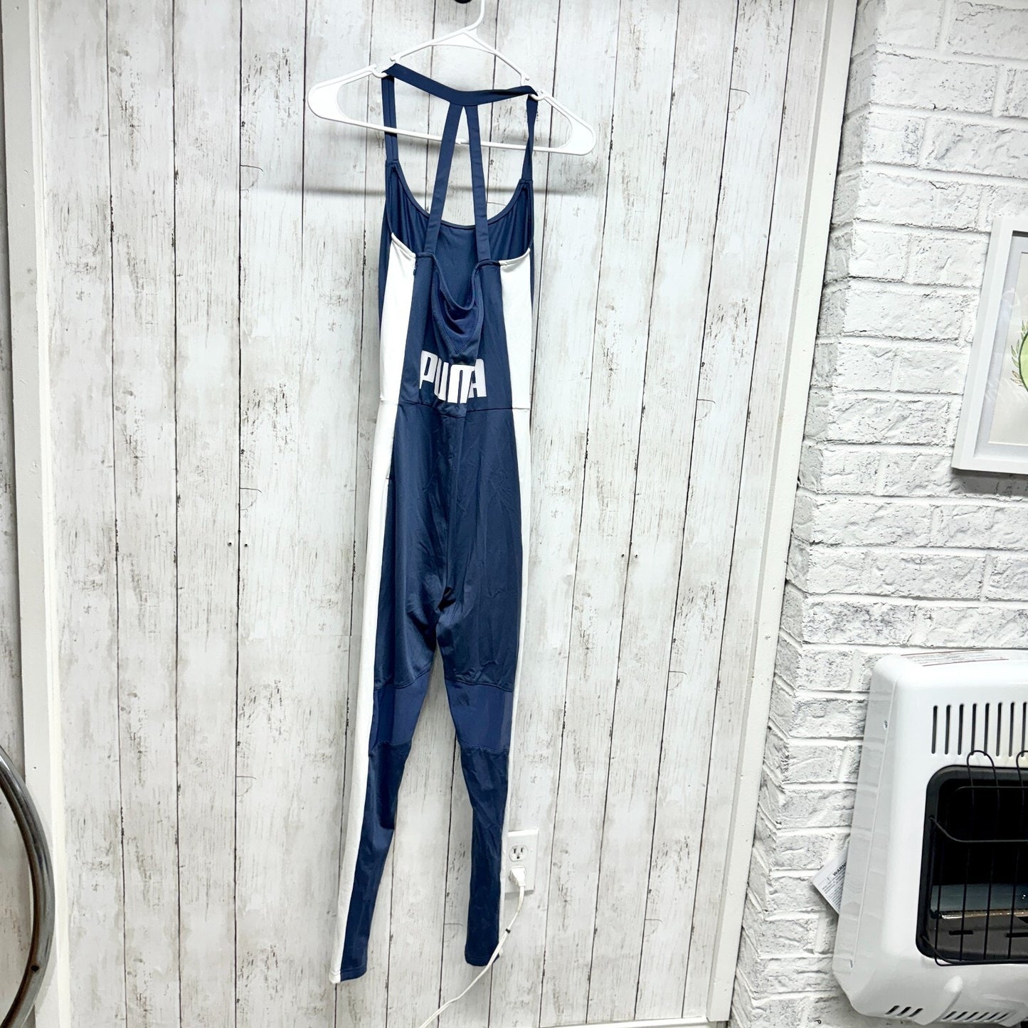 PUMA Jumpsuit Women Size XS Racerback Blue Athletic Fitting Running Sports