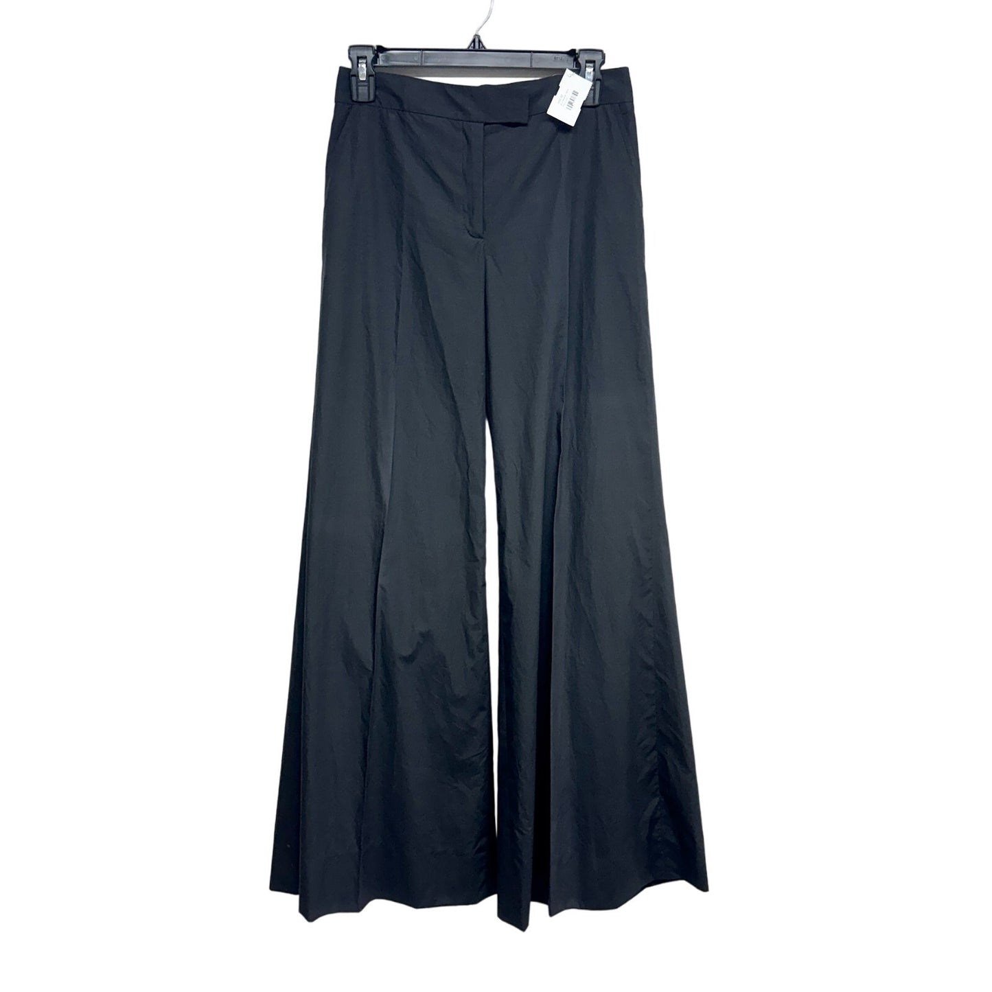 ETRO Women Black High-Rise Wide Leg Dress Pants Glossy Finish IT 40 US 10