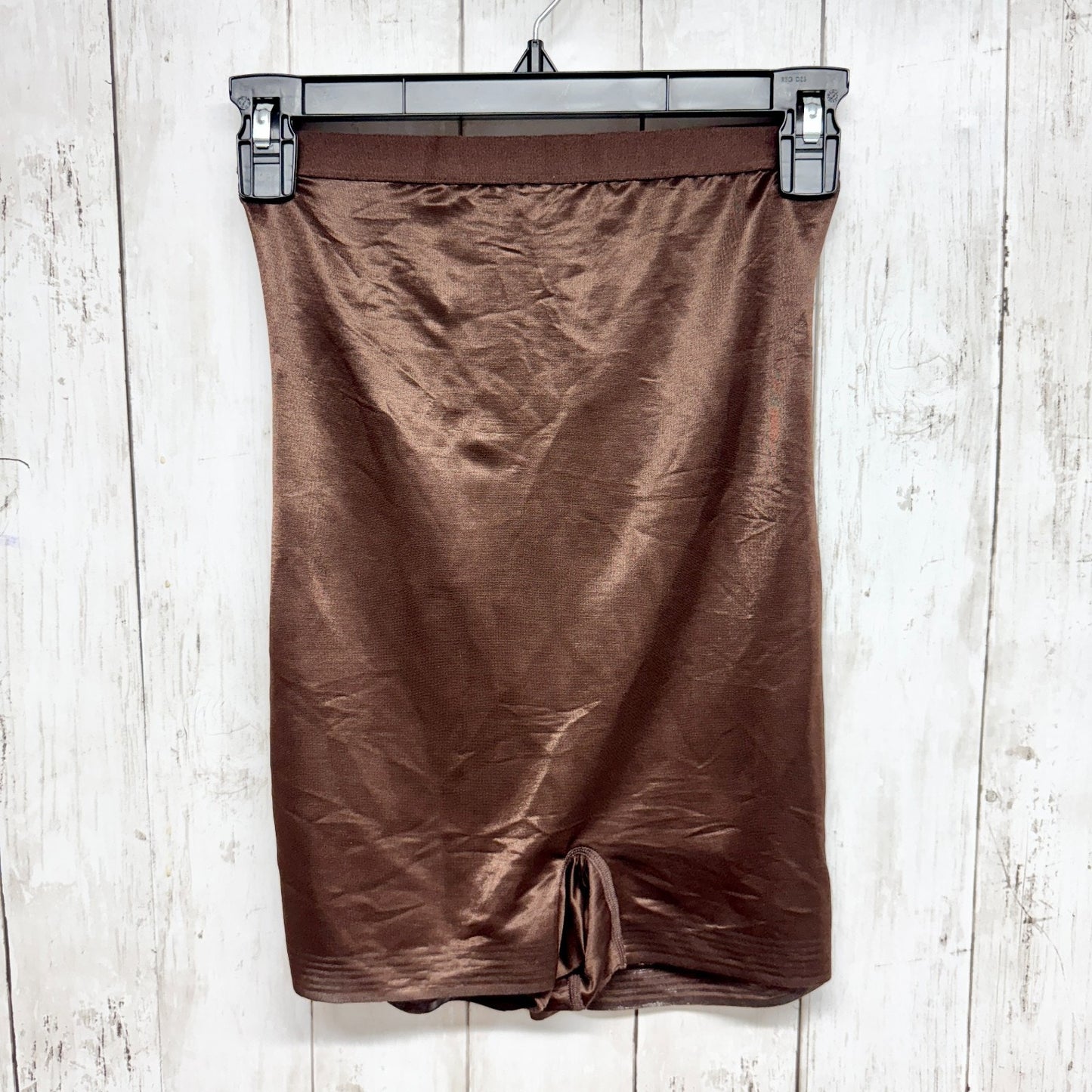Skims Shapewear Women Medium Brown Metallic Shapewear Shorts Slimming Intimates