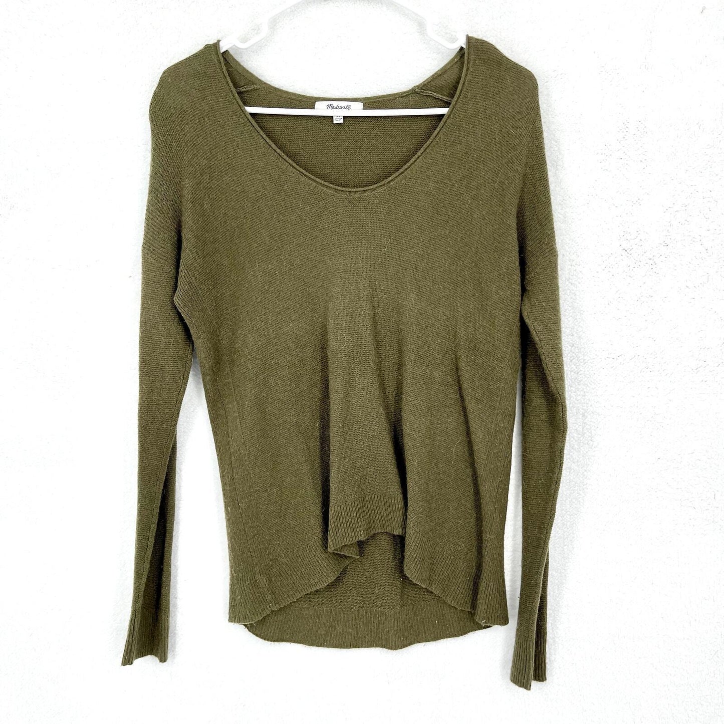 MADEWELL Sweater Women Size XS Crewneck Hunter Green Casual Long Sleeve Knit