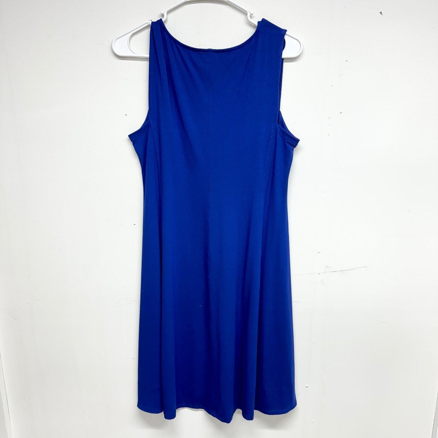 Eileen Fisher Stretch Viscose Tunic V Neck Electric Tank Dress Size Small