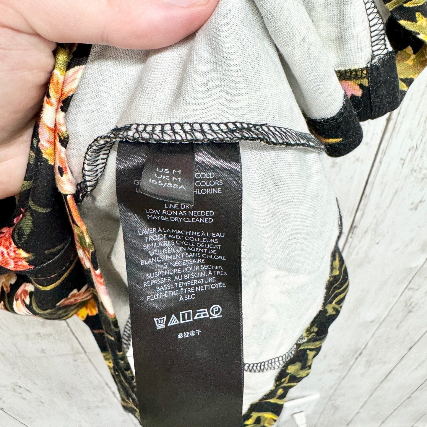 Urban Outfitters Dress Women Size Medium Black Ella Floral Print Bodycon Mini