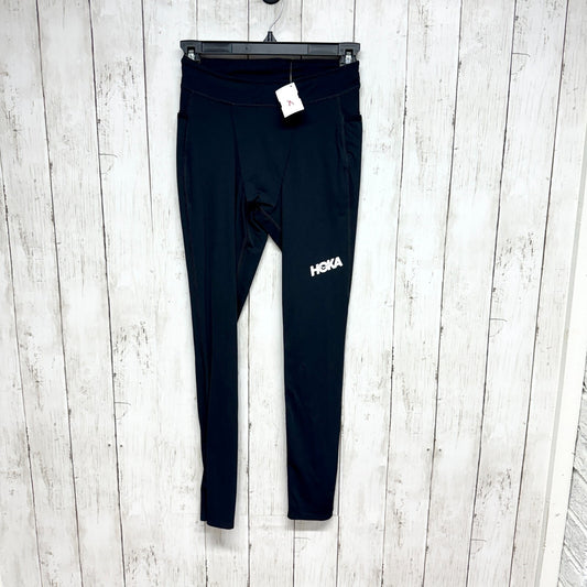 Hoka One One Pants Women Size Small Black Printed Full Length Leggings Pockets