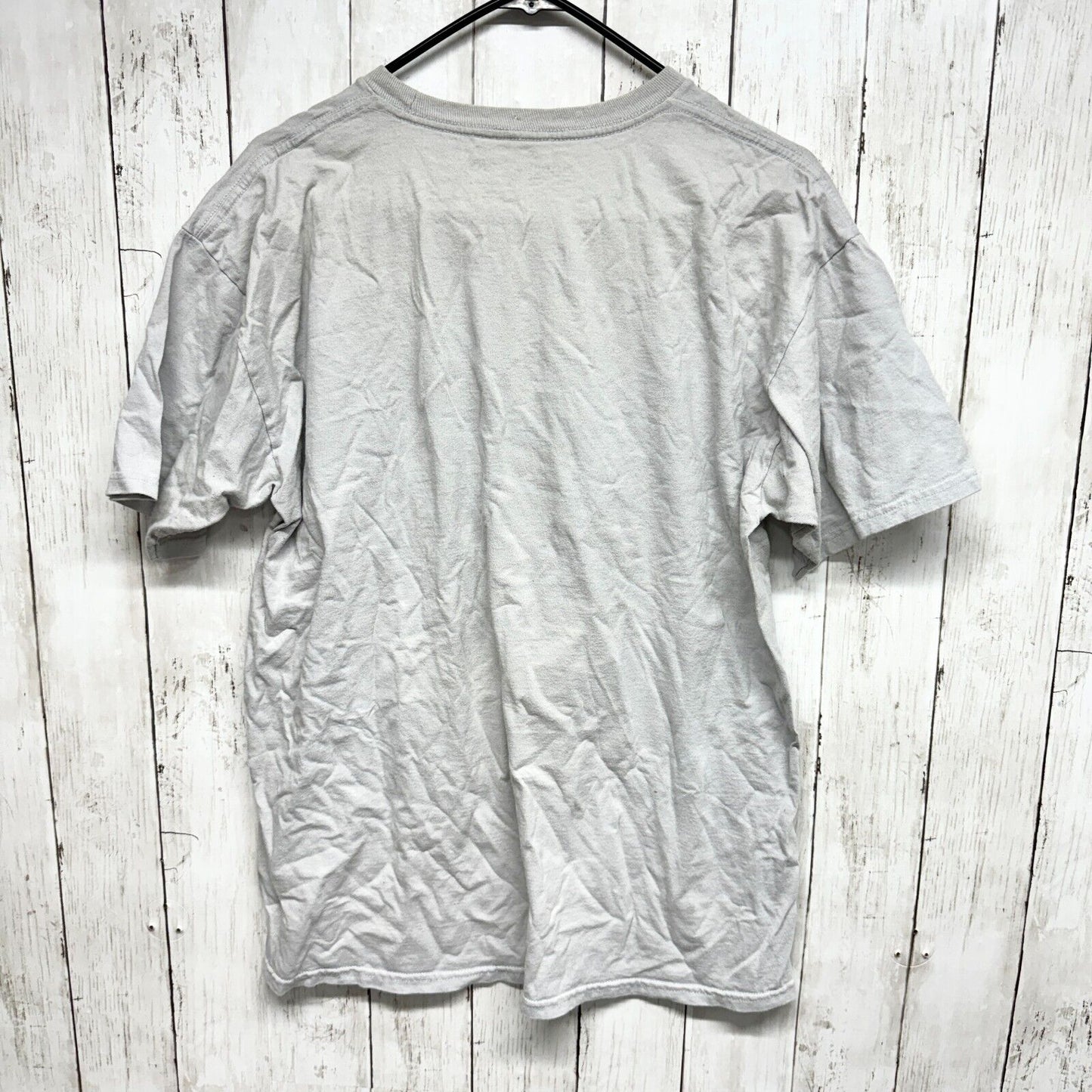 SUPER MARIO Shirt unisex Sz Large Graphic Gaming Shirt Short Sleeve Grey Cotton