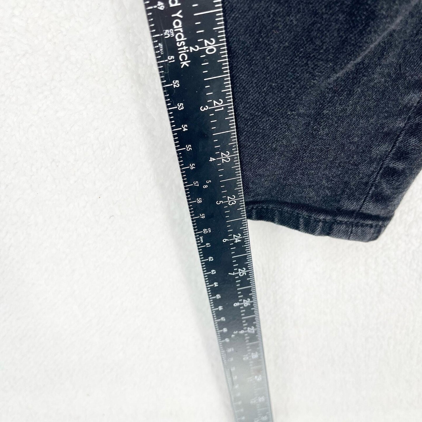 Everlane Skinny Mid Rise Ankle Cut Black Cotton Blended Jean Size 28