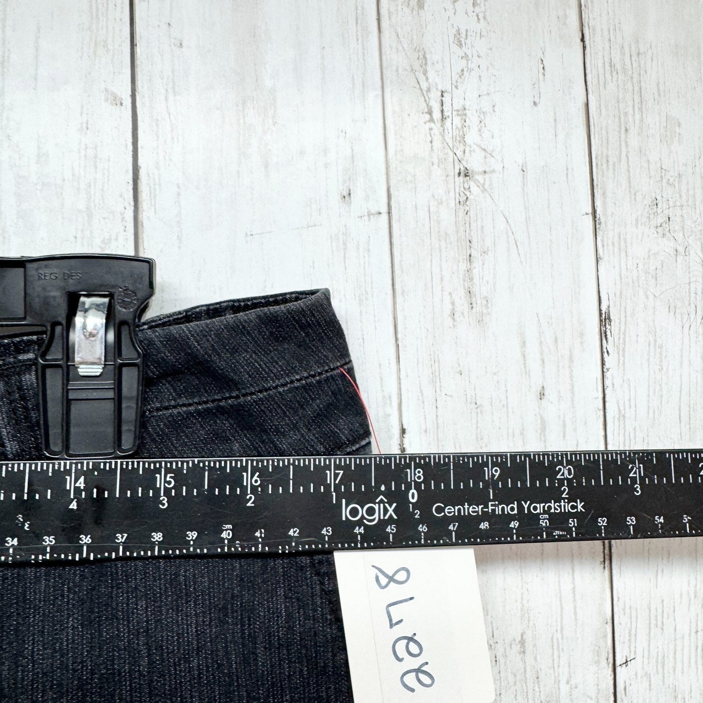 Coldwater Creek Pants Women P14 Dark Black Wash Denim Wide Flared Leg Jeans