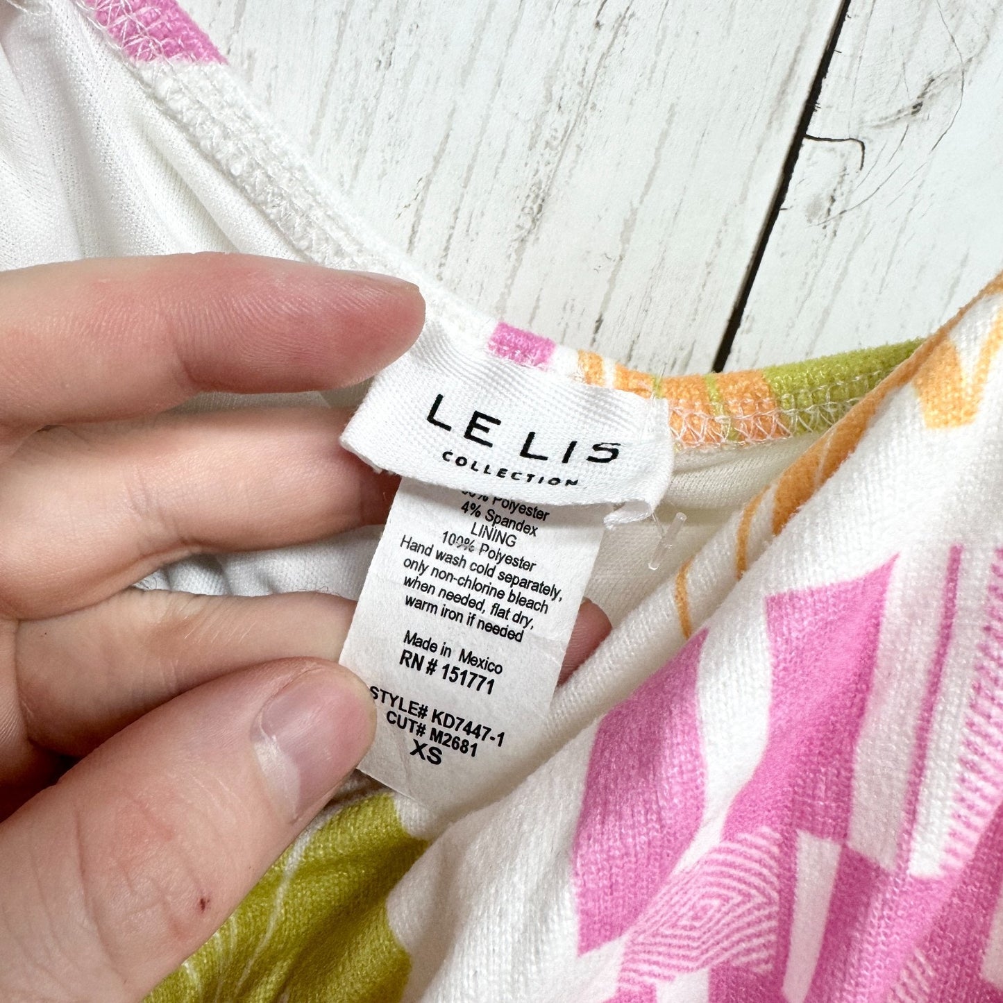 Le Lis Dress Women Size XS Tropical Print Adjustable Spaghetti Strap Maxi NWT