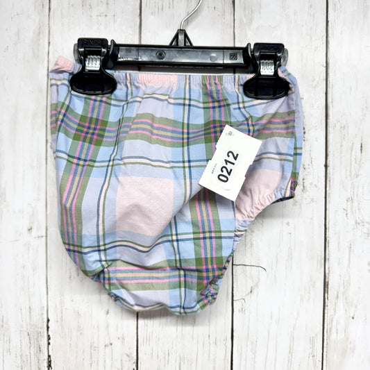 Hill House Bloomer Baby One Size Nap Bloomer Spring Plaid Blue Pink Green NWOT