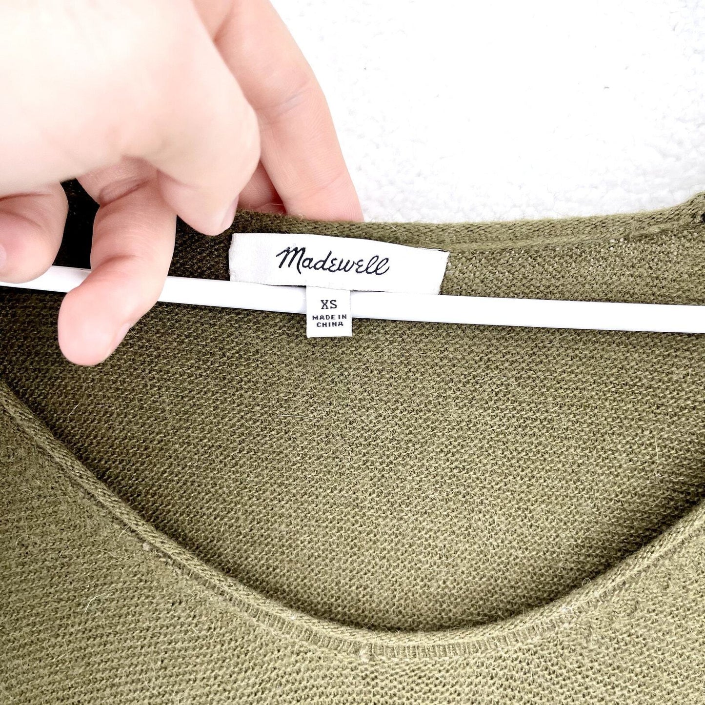 MADEWELL Sweater Women Size XS Crewneck Hunter Green Casual Long Sleeve Knit
