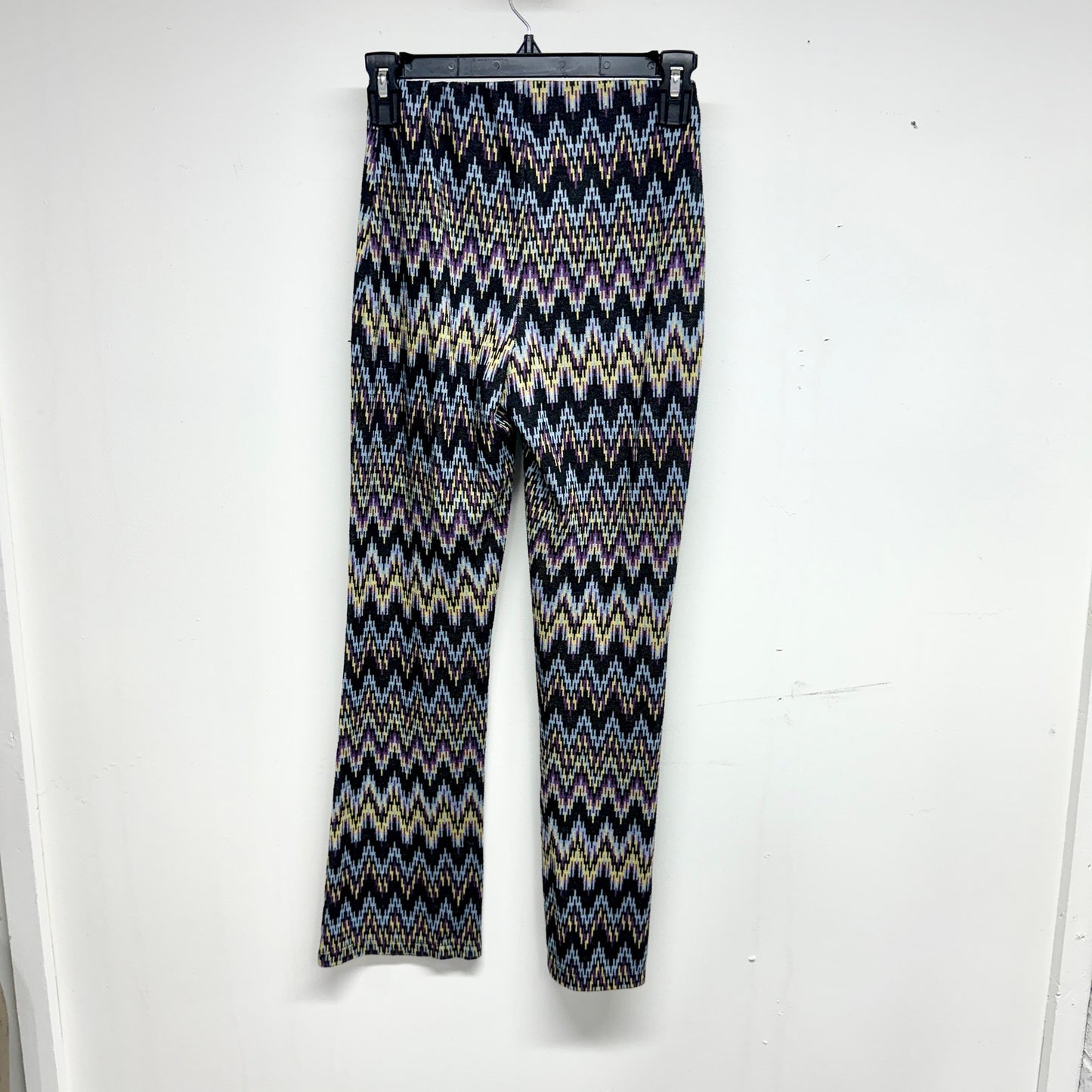 Urban Outfitters Women Abstract Multi Color Zig Zag Flare Pull On Pant XS