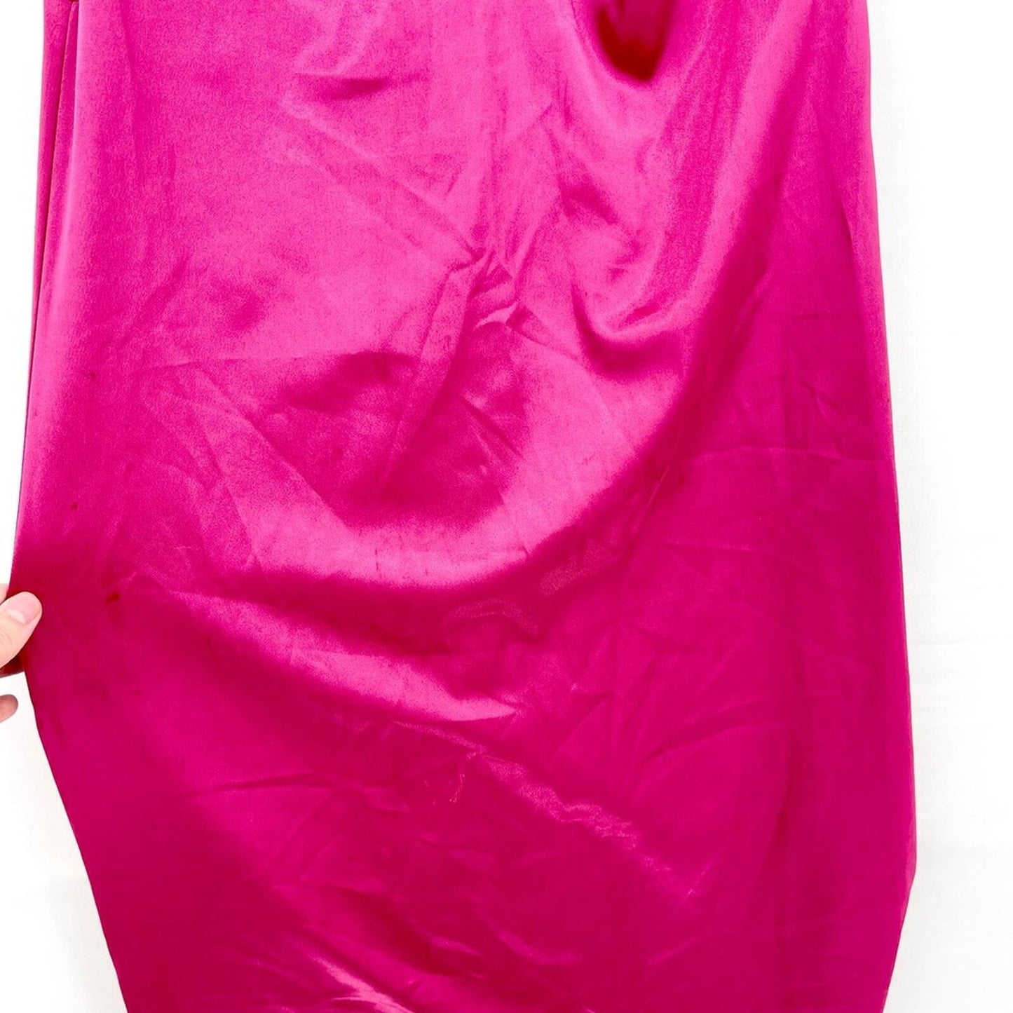 Vintage Jessica MCCLINTOCK Evening Dress Women Size 8 Ruffled Barbie Pink Sleeve