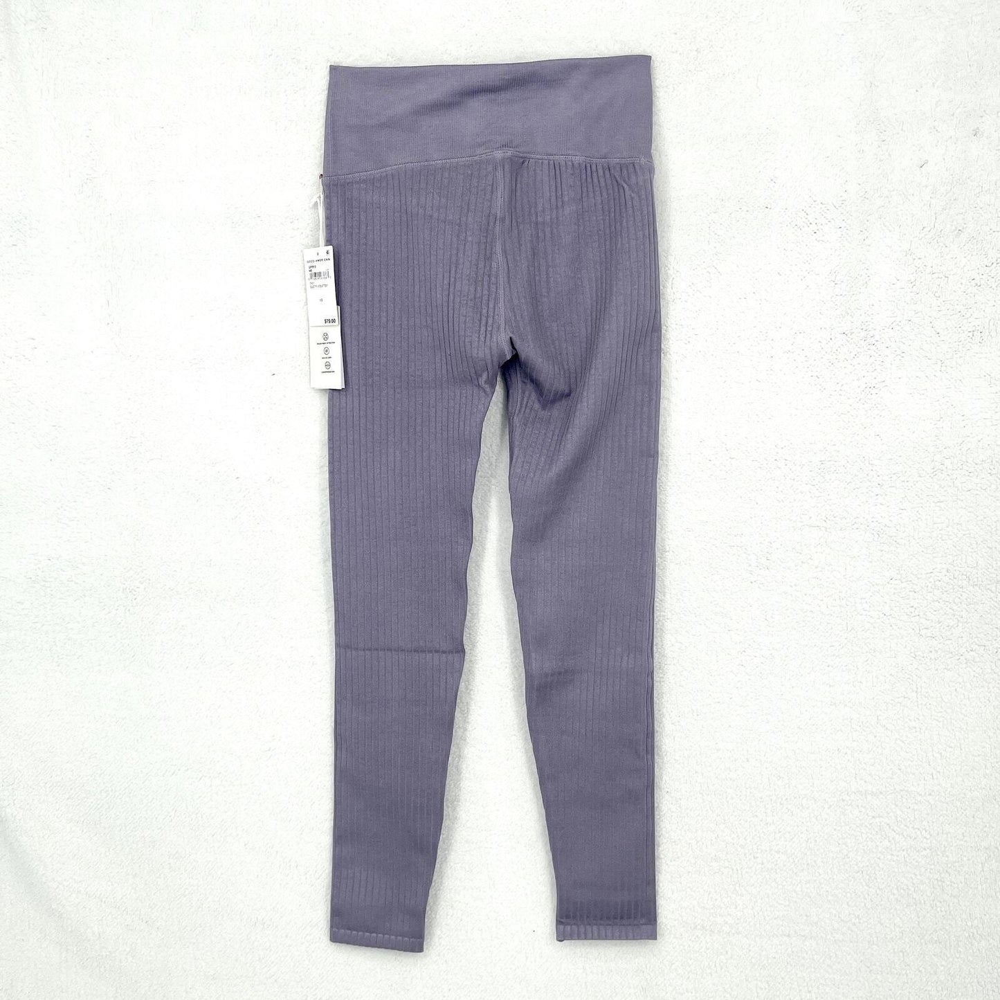 Good American Ribbed Dusty Violet High Waisted Leggings Size S/M