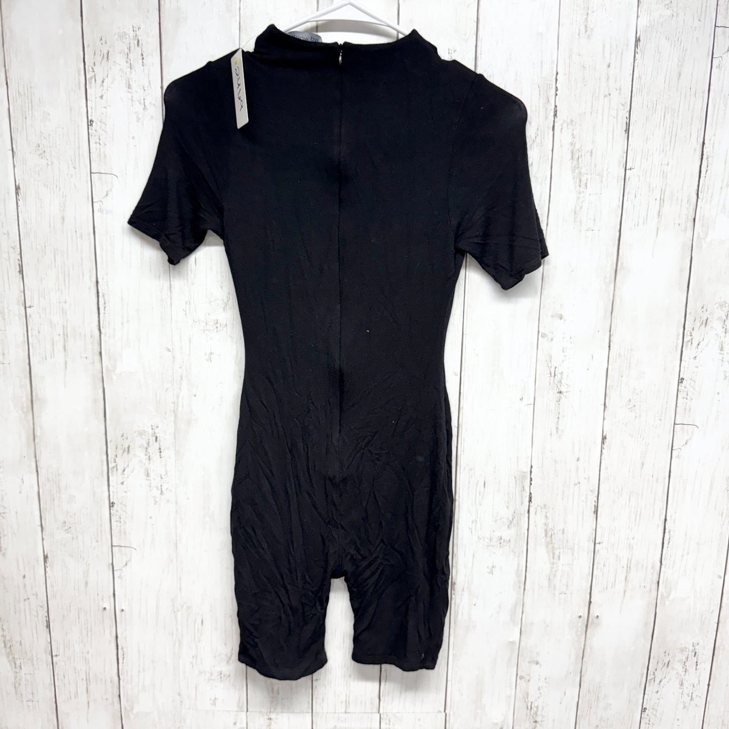 Naked Wardrobe Bodysuit Women Size Small Black The Jumpsuit Romper Zip Back