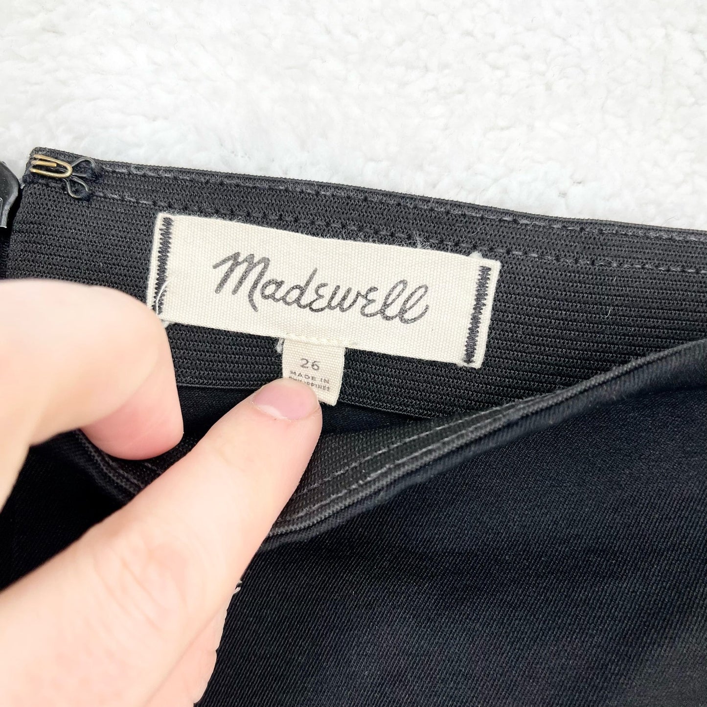 Madewell Women's Business Casual Black Skinny Leg Dress Pants Size 26