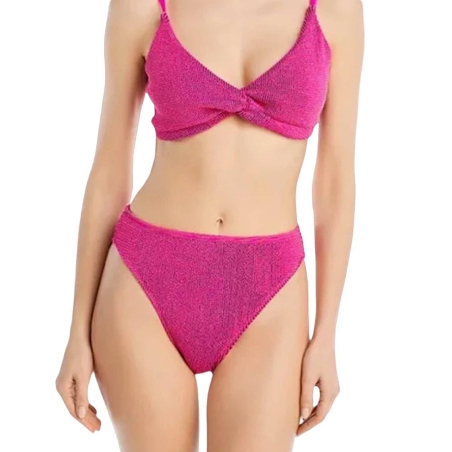 Good American Women Always Fits Good Waist Cheeky Bikini Bottom Pink Size 4X/5X