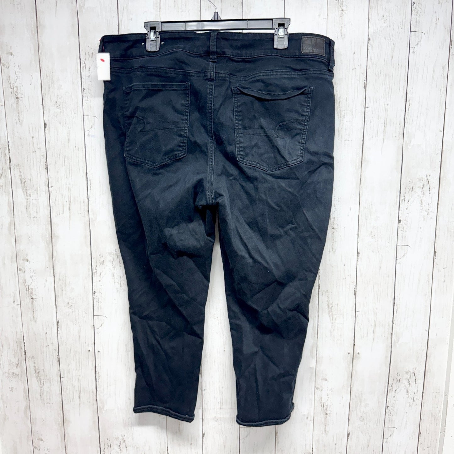 American Eagle Pants Women Size 22 Regular Black Next Level Stretch Artist Crop