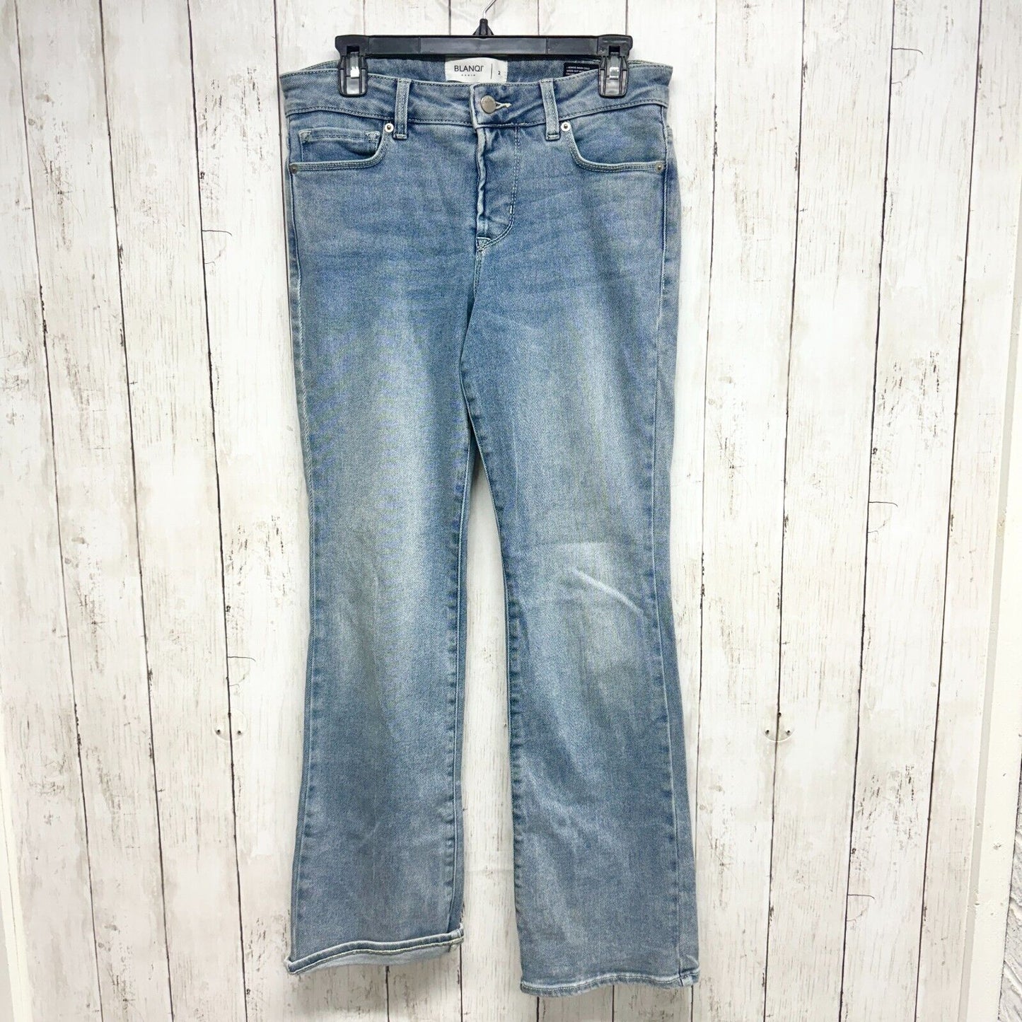 BLANQI Denim Maternity Women Size 2 Belly Support Flare Jeans Blue Medium Wash