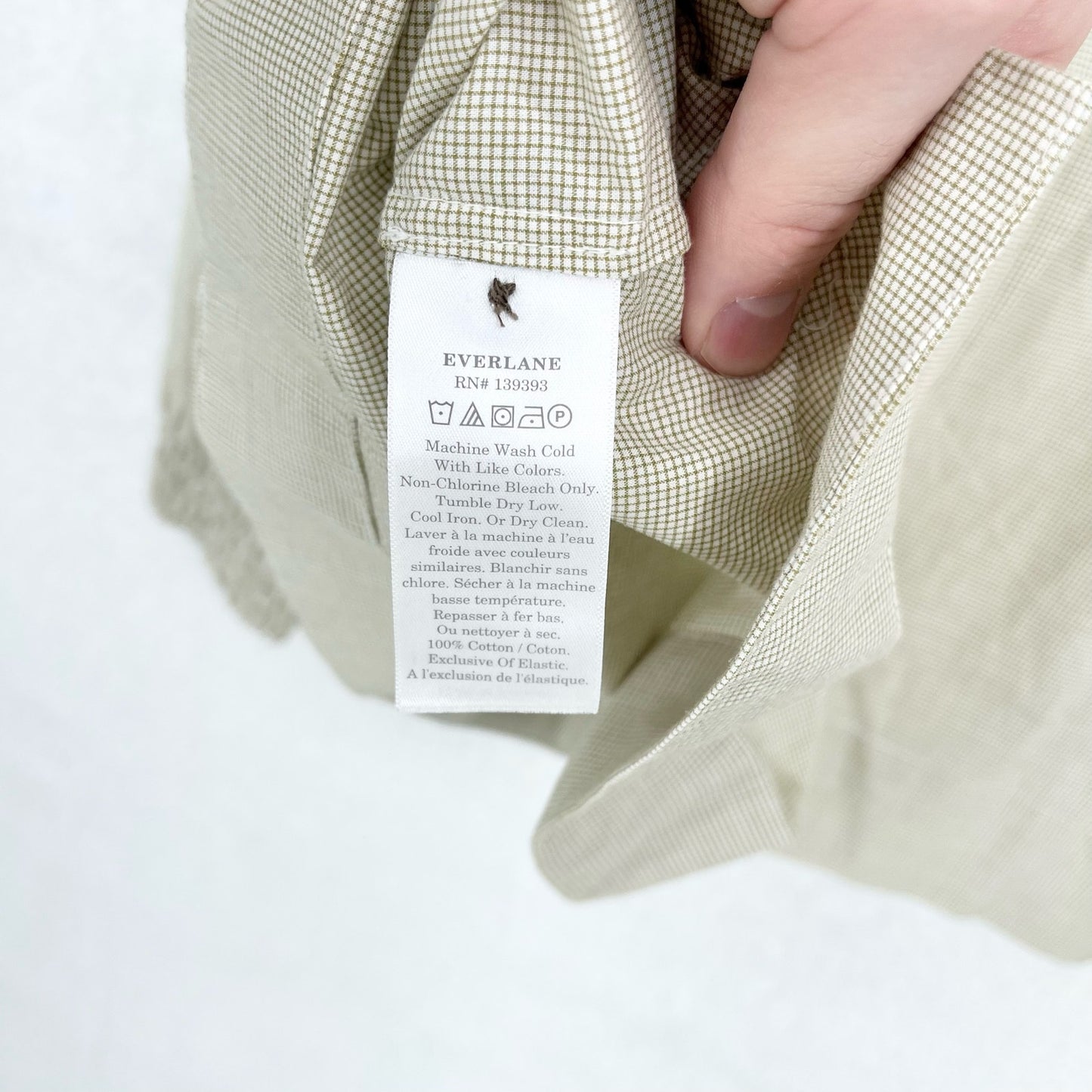 Everlane Women's The Funnel-Neck Smock Button Back Top Business Casual Size XS