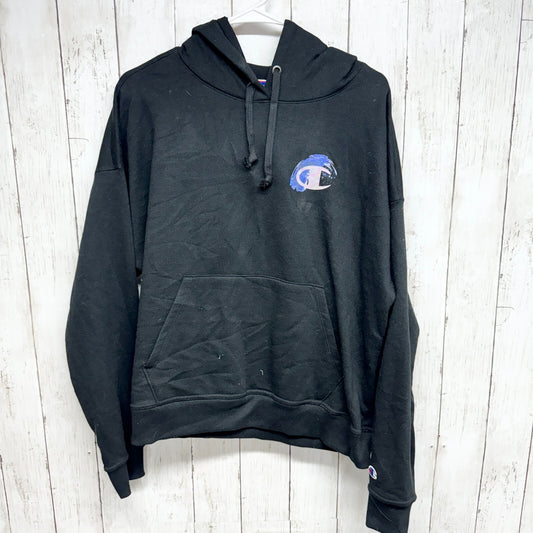 Champion Hoodie Women Size L Long Sleeve Cotton Graphic Logo Casual Comfort