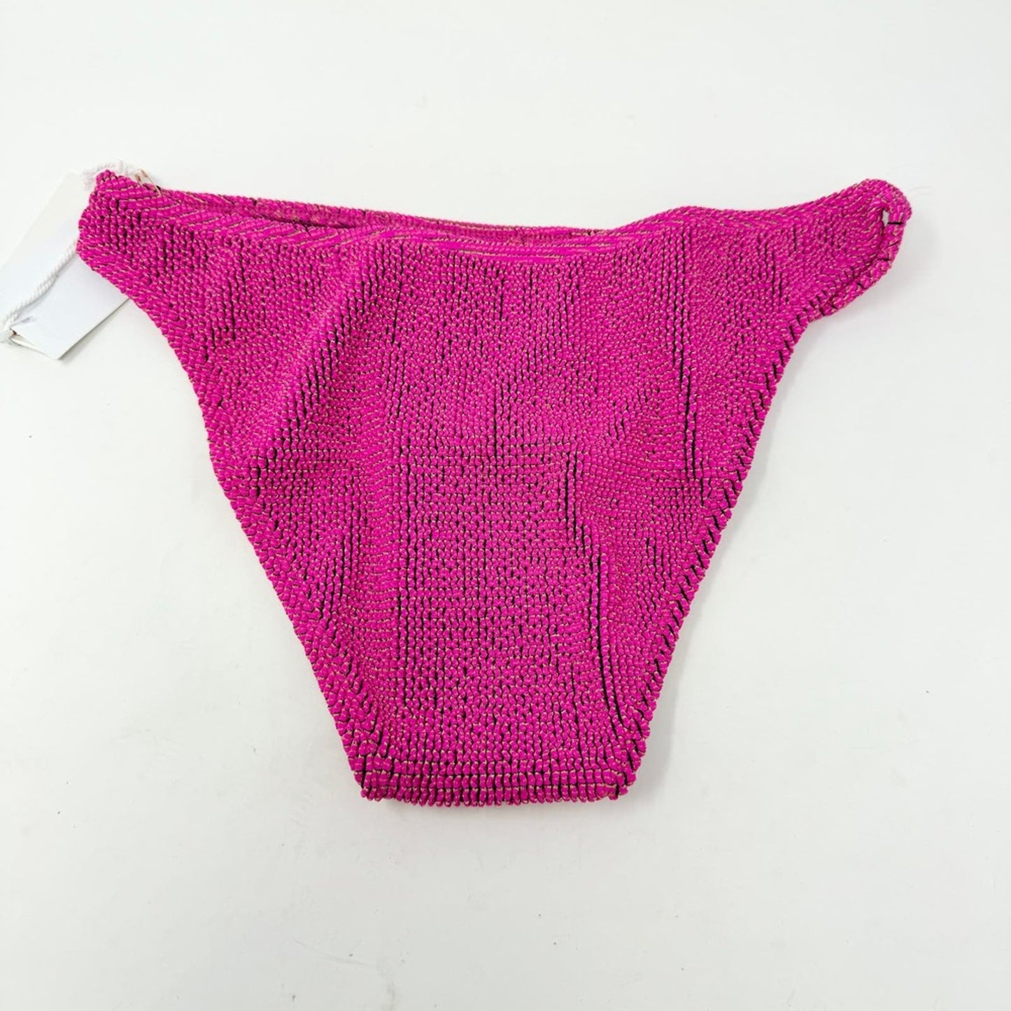 GOOD AMERICAN Women Always Fits Sculpt Bikini Bottoms In Fuchsia Pink 1/2 S/M