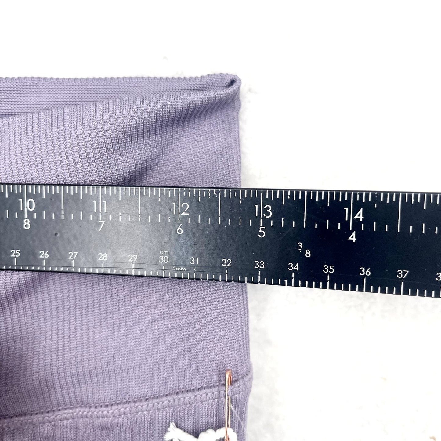 Good American Ribbed Dusty Violet High Waisted Leggings Size S/M