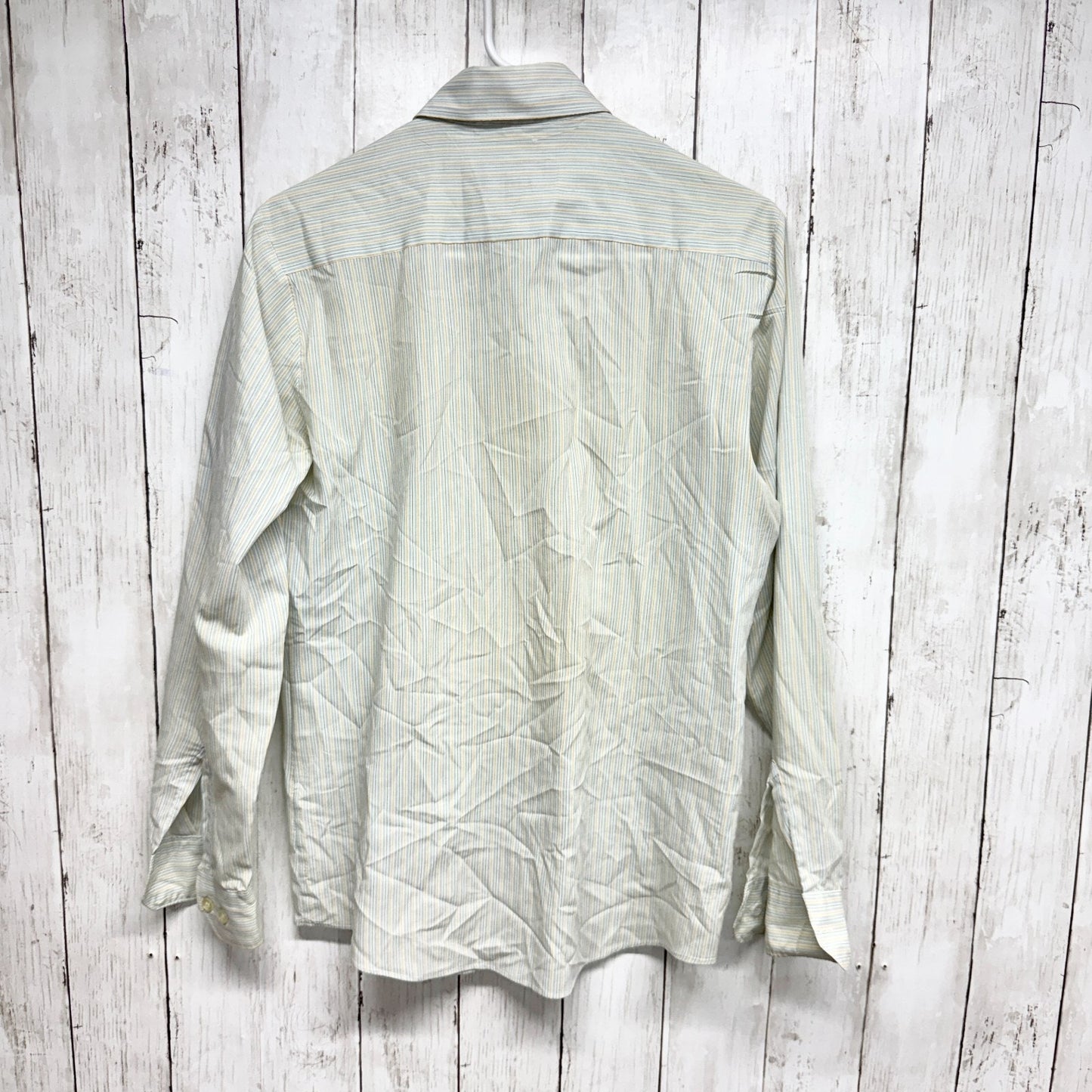 Vintage Nichols Top Men Size 14 1/2 32/33 Stripe Long Sleeve Button Down Shirt