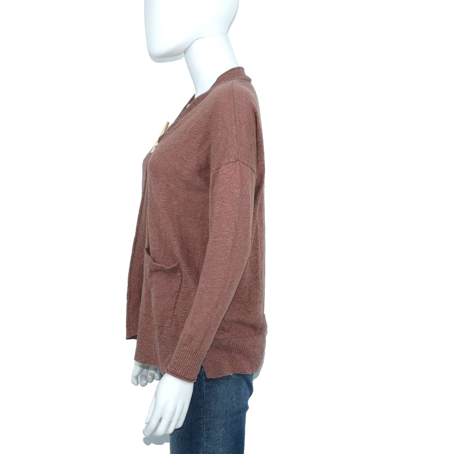 Madewell Cardigan Reddish Fall Long Sleeve Tight Knit Sweater Size XXS