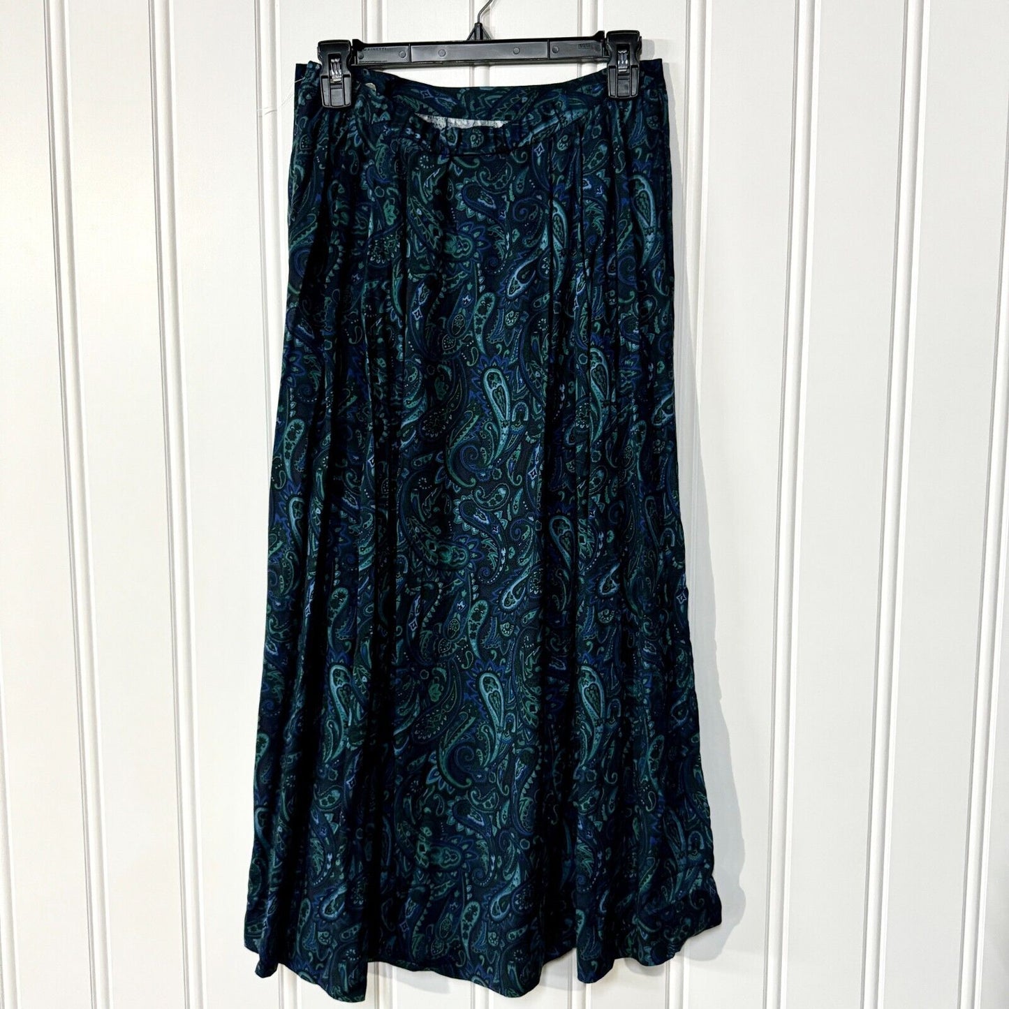 Vintage Pendleton Plaid Rayon Skirt + Button Shirt Suit Set Size 8