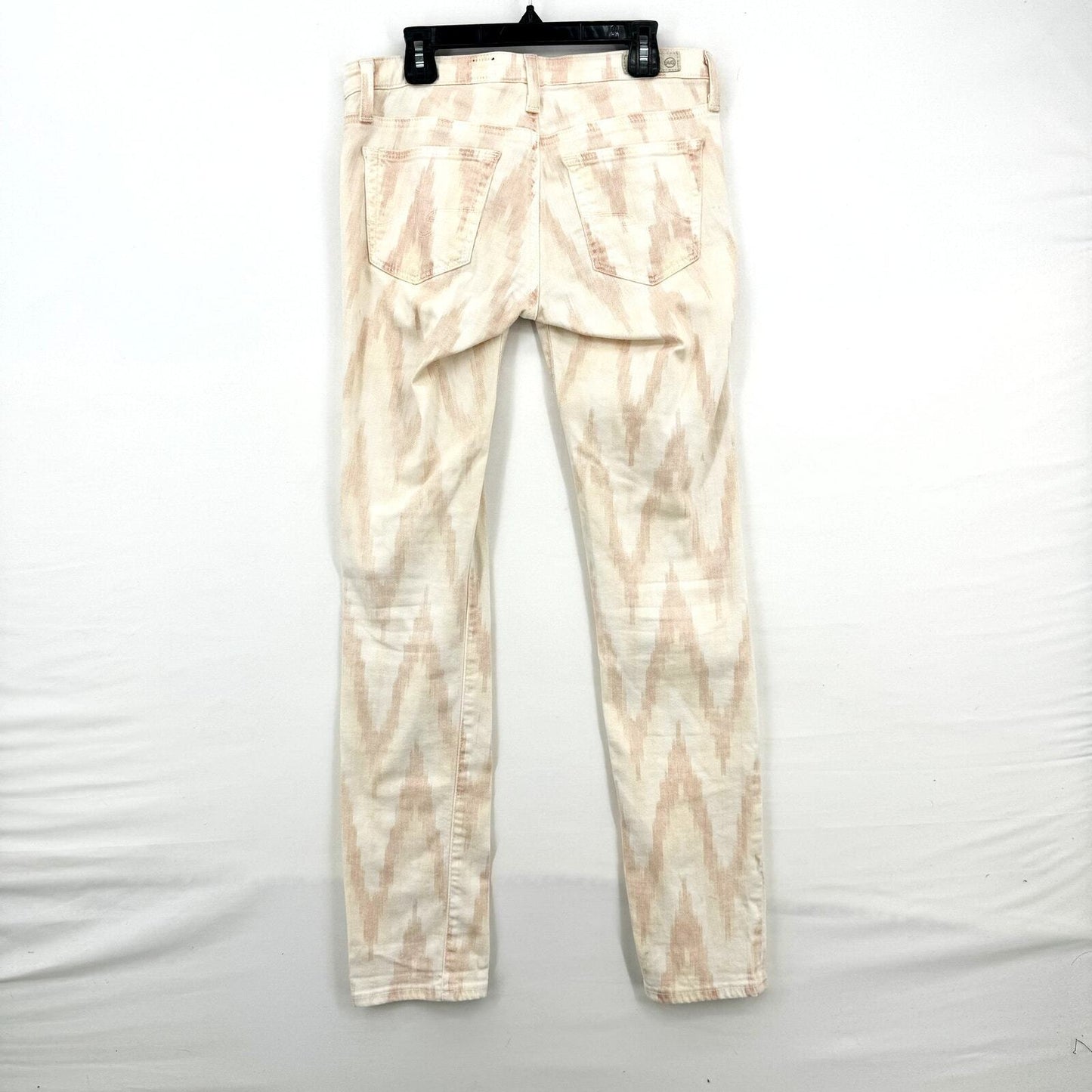AG Adriano Goldschmied Orange & Cream The Stilt Cigarette Jean Size 26R