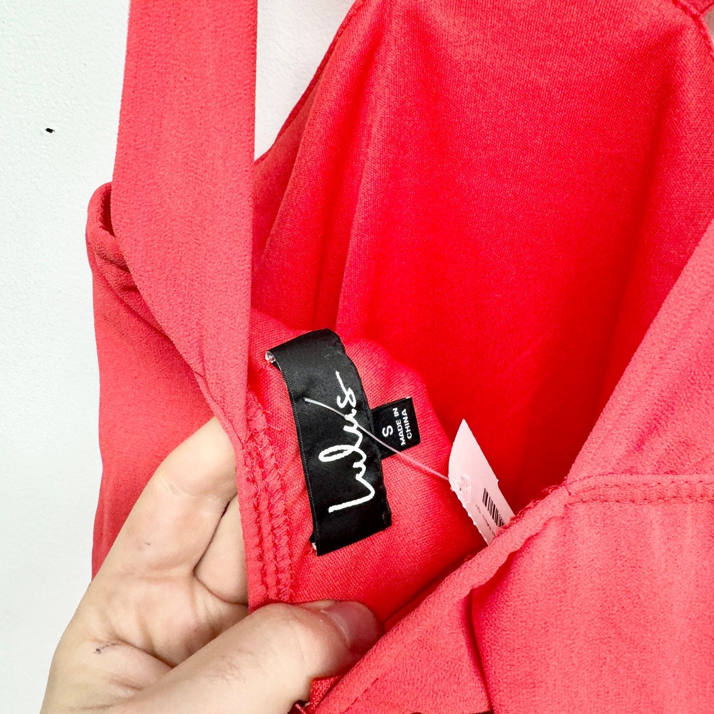 Lulus Women Flowy Forevermore Skater Mini Dress in Coral Red Size Small