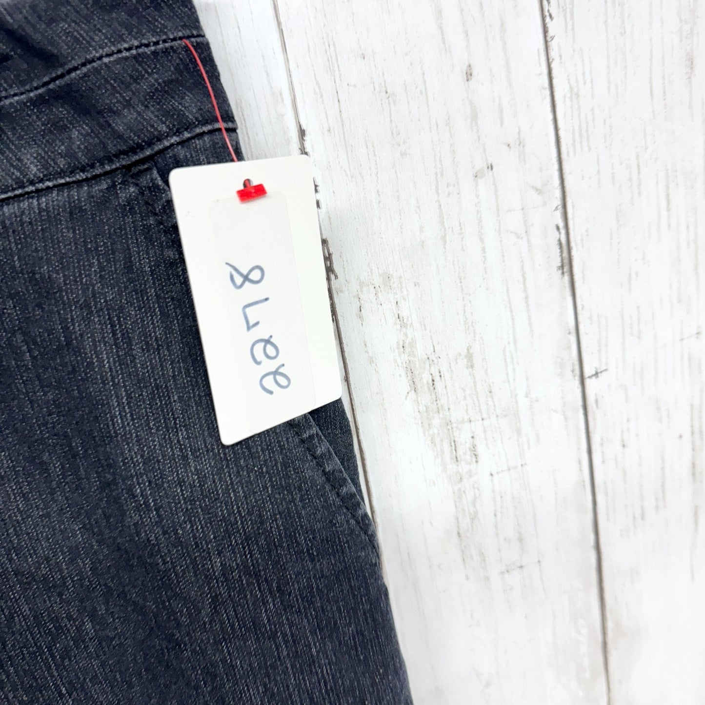 Coldwater Creek Pants Women P14 Dark Black Wash Denim Wide Flared Leg Jeans