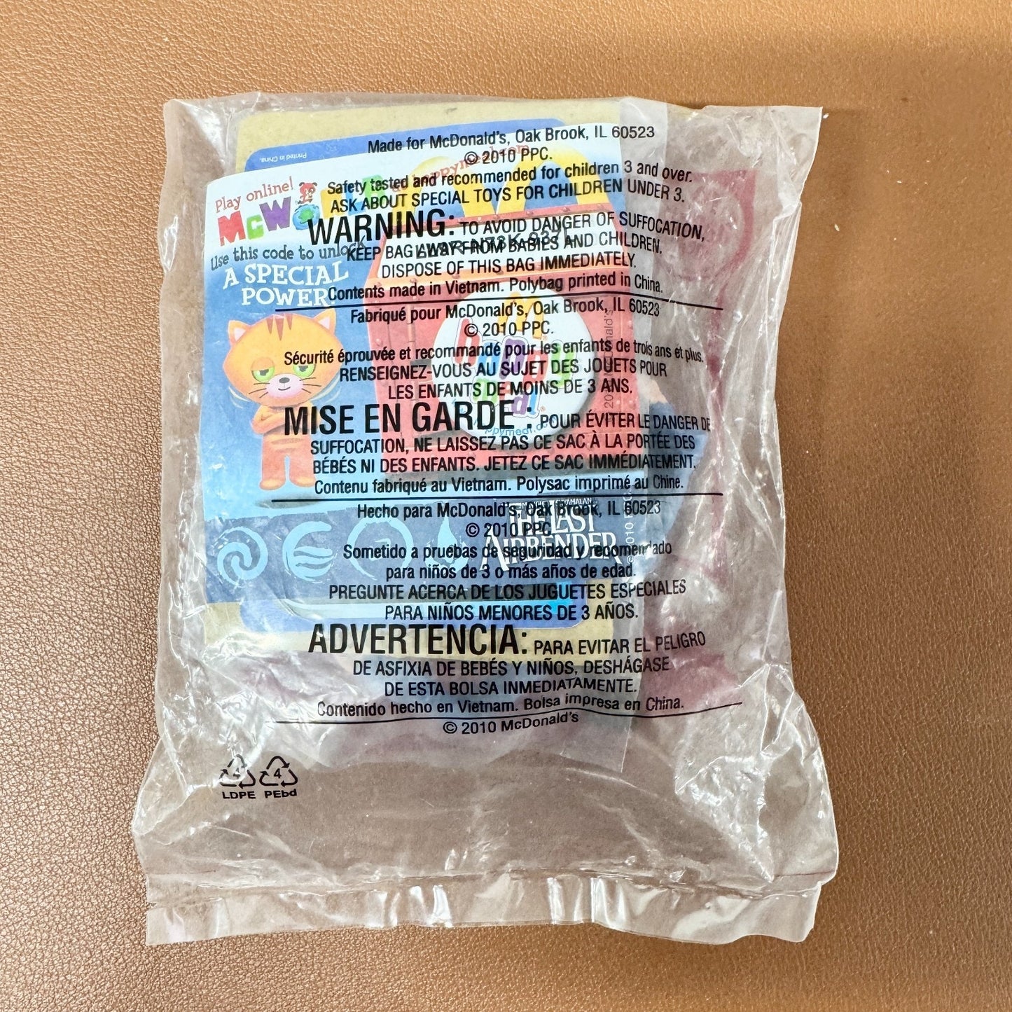 McDonalds Happy Meal Toy 2010 Avatar The Last Airbender Katara Figure & Bracelet