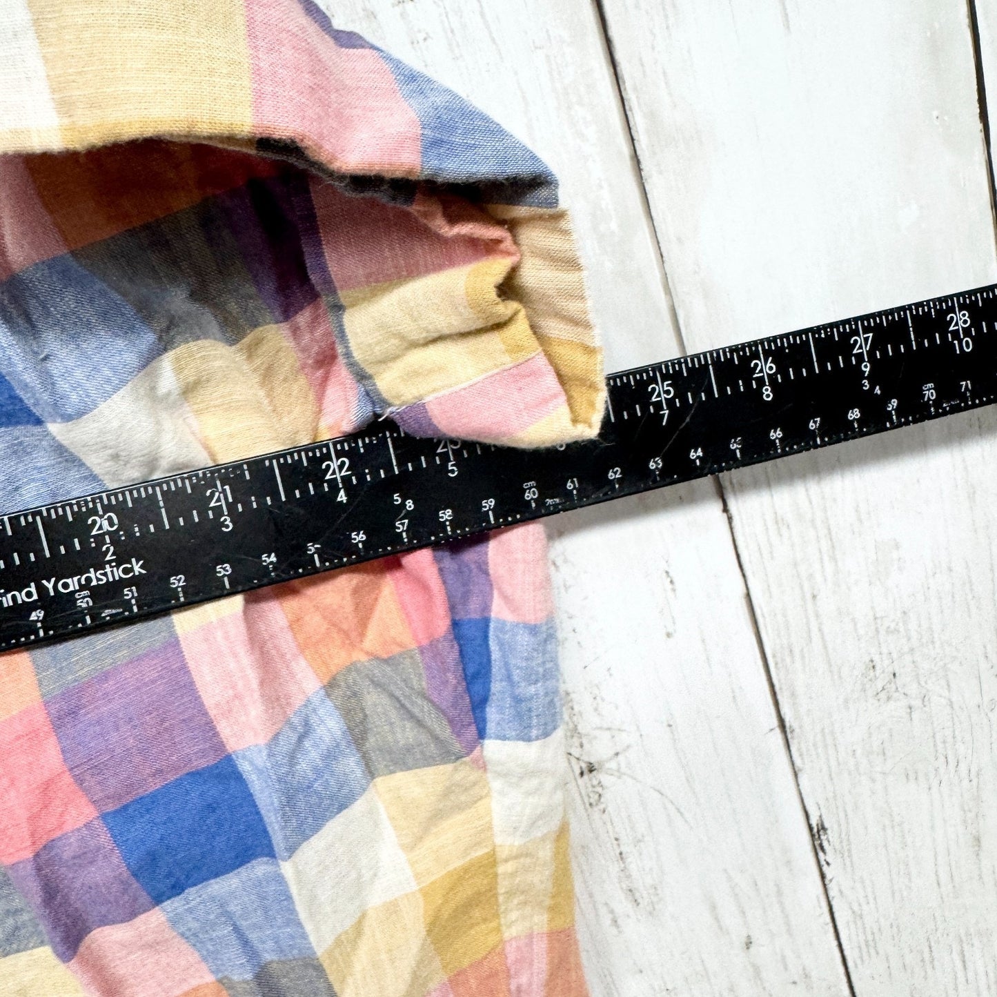 Madewell Shirt Women Size Small Plaid Collared Short Sleeve Button Down Blouse