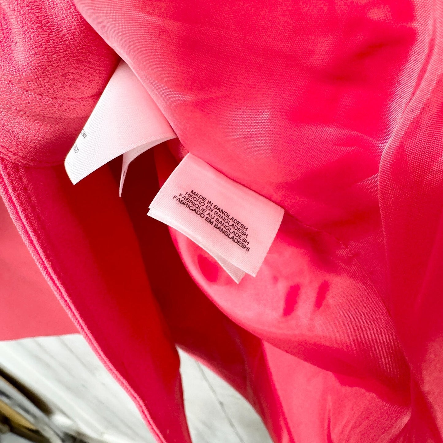 JONES NEW YORK Jacket Women SZ 24W Single Button Hot Pink Coat Blazer Polyester