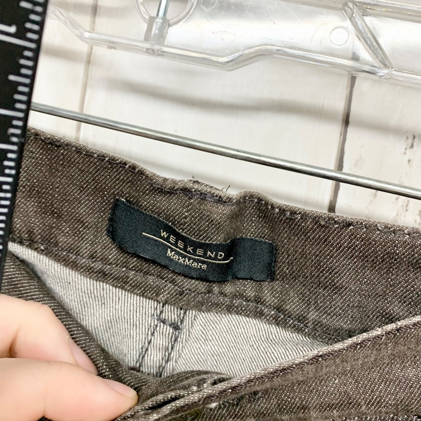 Weekend Max Mara Pants Women Straight Fit W9 Stretch Jeans Black Casual Preppy