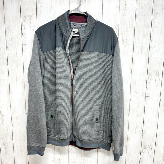 Ted Baker Jacket Mens 6 US XL Gray Quilted Preppy Travel Work Commute Grey