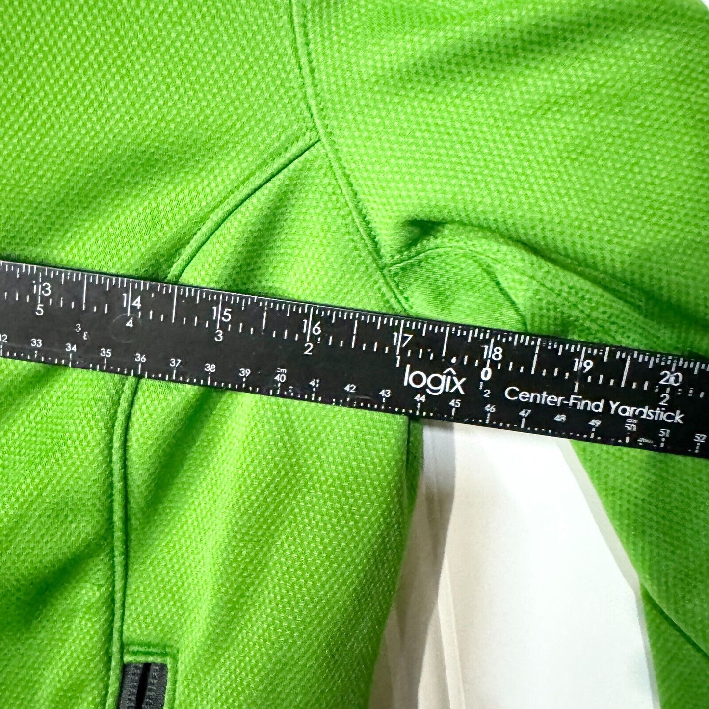 Eddie Bauer Jacket Full Zip Insulated Neon Green Soft Shell Pocket Size M