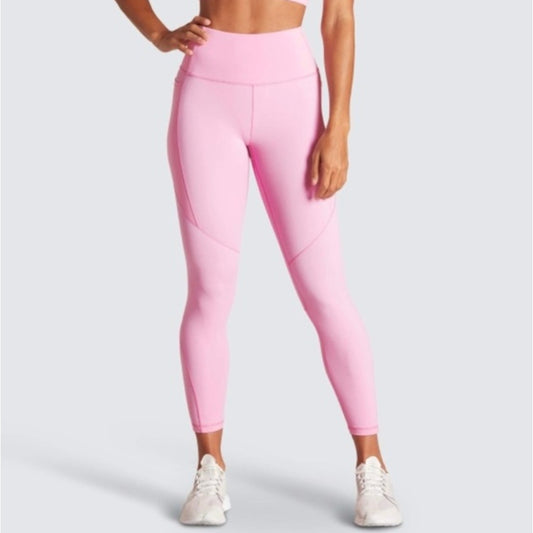DOYOUEVEN Women Excel High-Rise Pink Pastel Athletic Running Leggings Medium