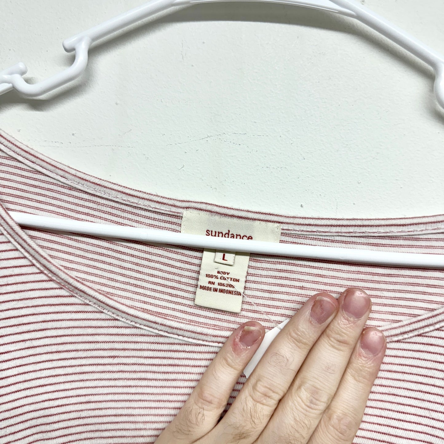 Sundance Women's Catalog Princess Ruched Striped Long Sleeve Top Size Large