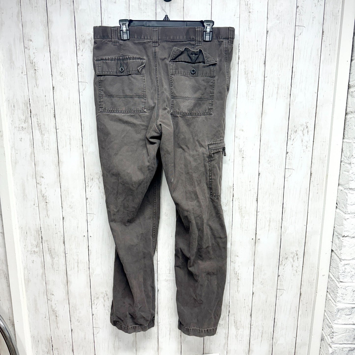 Dockers Pants Men Size 34 X 34 Brown D3 Classic Cotton Straight Utility Casual