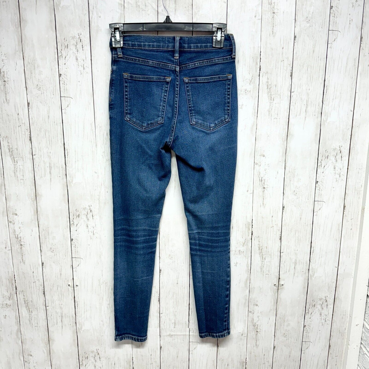 EVERLANE Jeans Women Size 24 Ankle Dark Blue High Waisted Skinny Organic Cotton