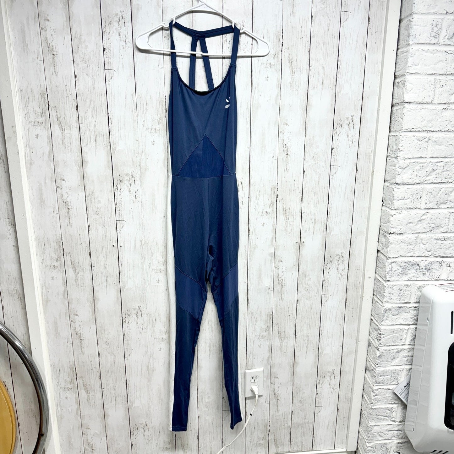 PUMA Jumpsuit Women Size XS Racerback Blue Athletic Fitting Running Sports
