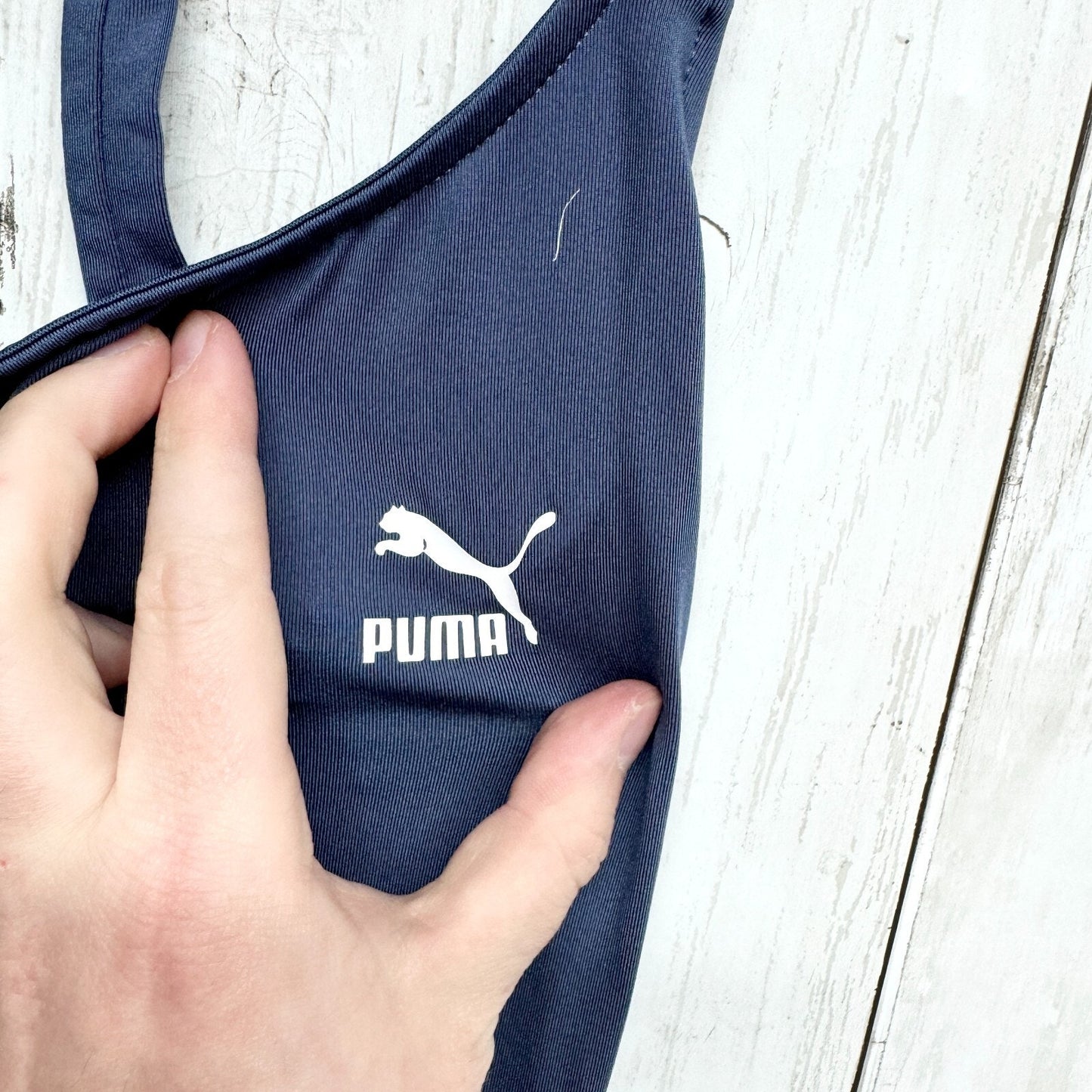 PUMA Jumpsuit Women Size XS Racerback Blue Athletic Fitting Running Sports