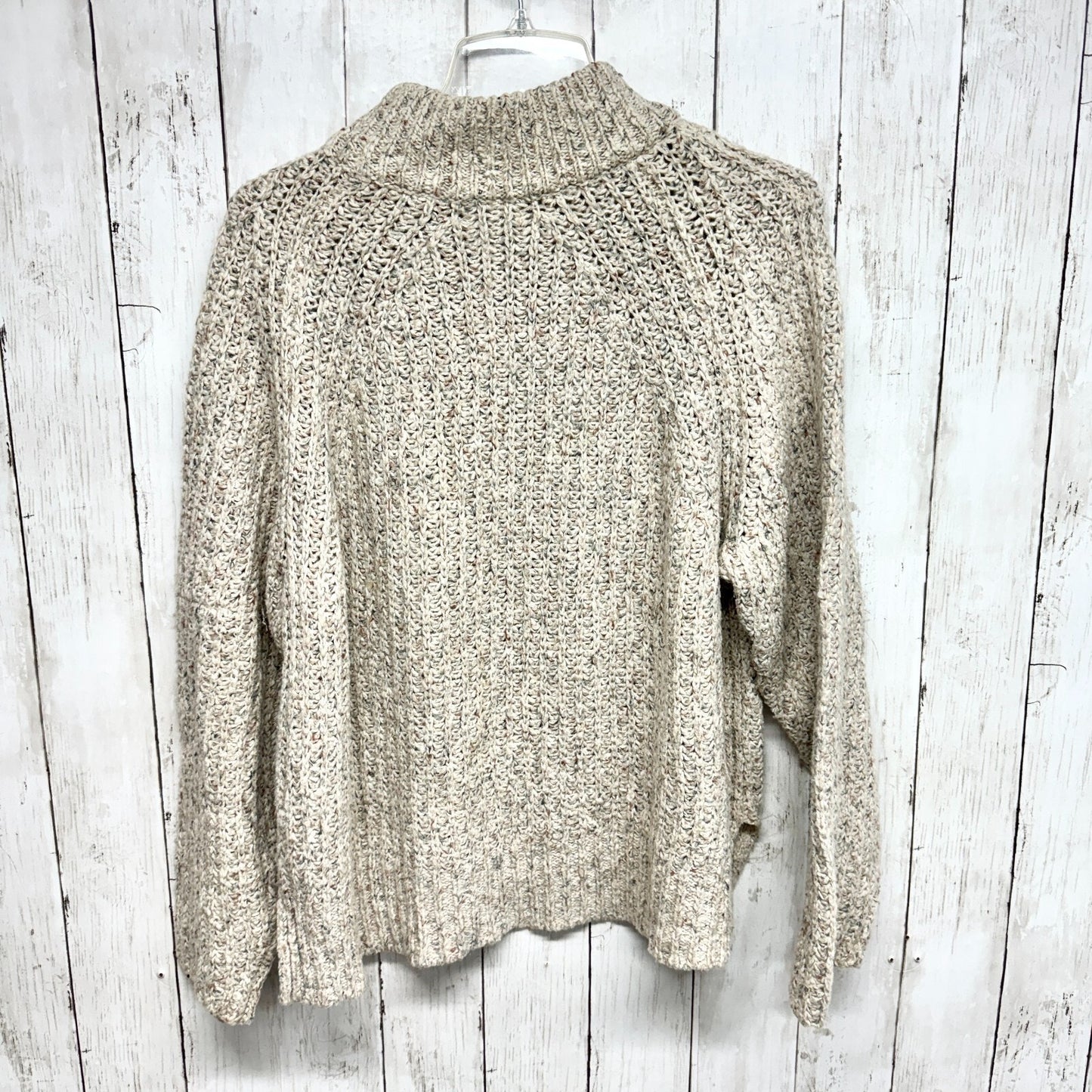 ANTHROPOLOGIE Silence + Noise Sweater Women Size M Grey Knit Abigail Turtleneck