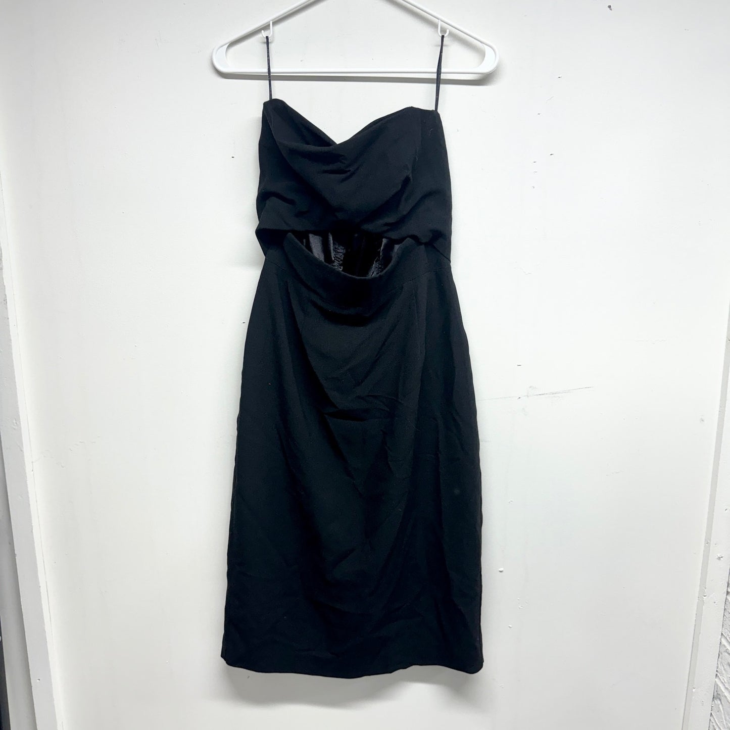Anthropologie Black Halo Eve Strapless Cutout Mini Dress 10