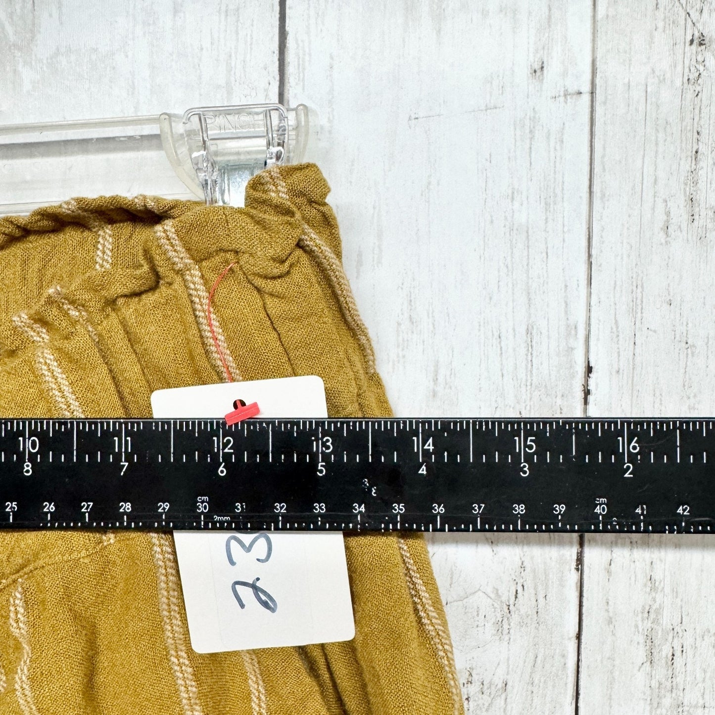 Urban Outfitters Shorts Women Size Medium Yellow Josie Linen Blend Pull On Short