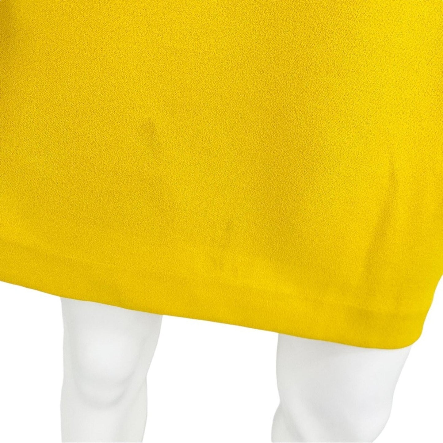 DRESS THE POPULATION Dress Women’s Size Large Mini Yellow Lola Crewneck Open