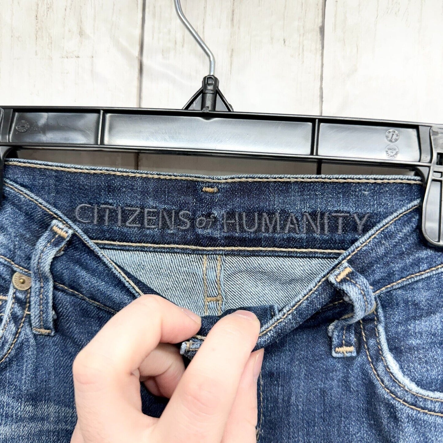 CITIZEN OF HUMANITY Jeans Women Size 24 Slim Bootcut Cotton Jeans Blue Denim