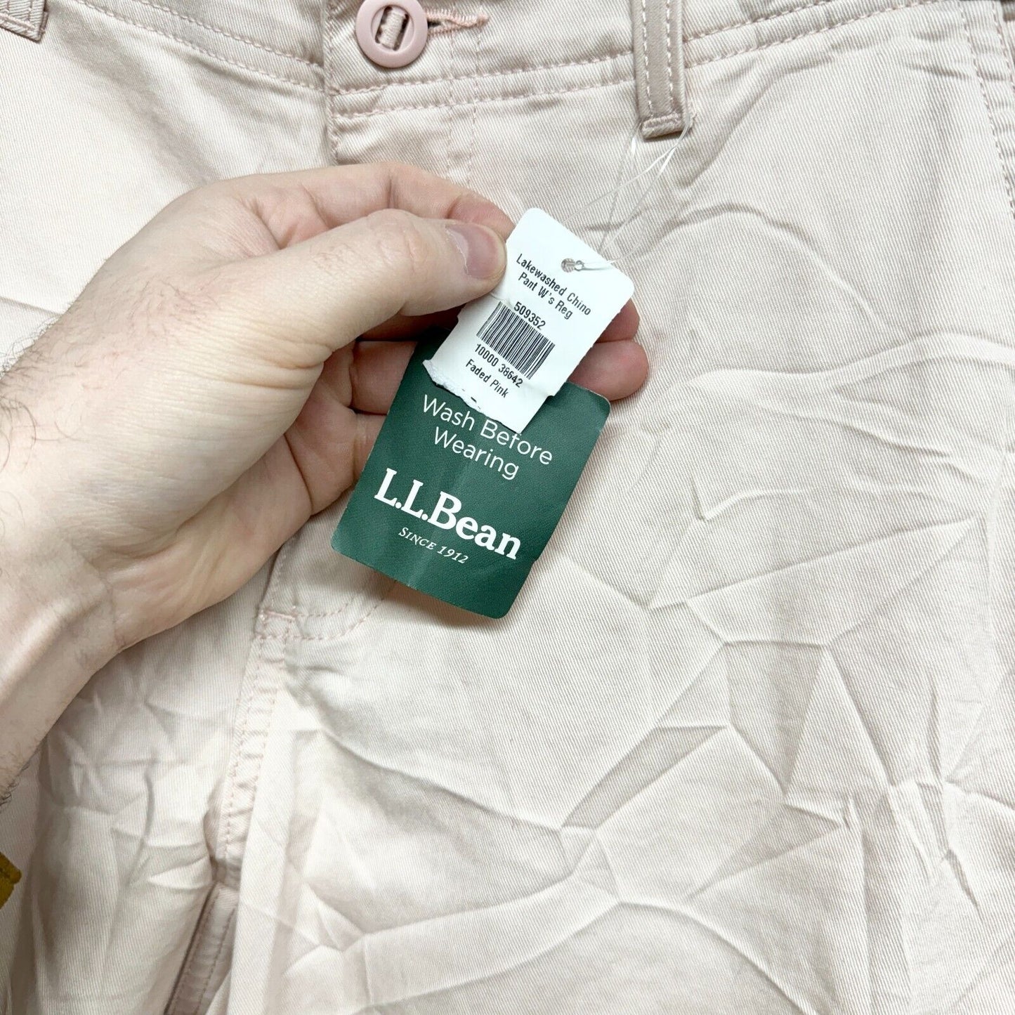 L.L Bean Pants Women Size 12R Favorite Fit Classic Slimming Pink Cotton Jean NWT